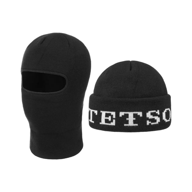 2 in 1 Balaclava + Beanie Hat by Stetson