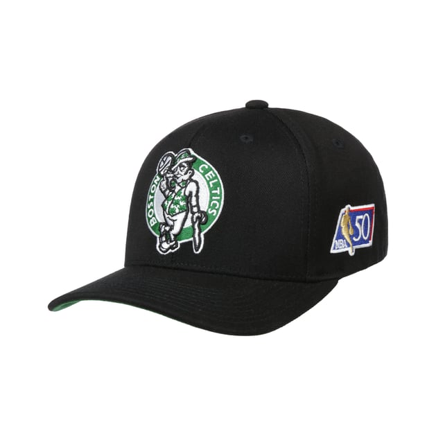 50th Anniv Patch Celtics Cap by Mitchell & Ness