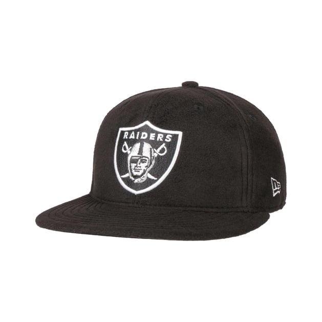 80〜90's RAIDERS newera black cap 59Fifty Micro Fleece Raiders Cap by New Era --> Shop Hats, Beanies