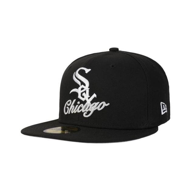 59Fifty Script Team White Sox Cap by New Era