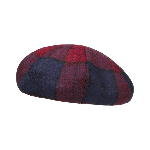 8 Panel Beret with Checked Pattern by Lierys
