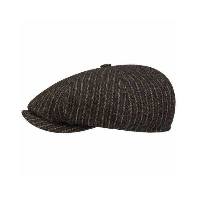 2588 Striped Eight Panels Caps For Outdoor Octagonal Paperboy Hat Women main image 4