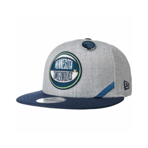 9Fifty DRAFT Heather Timberwolves Cap by New Era