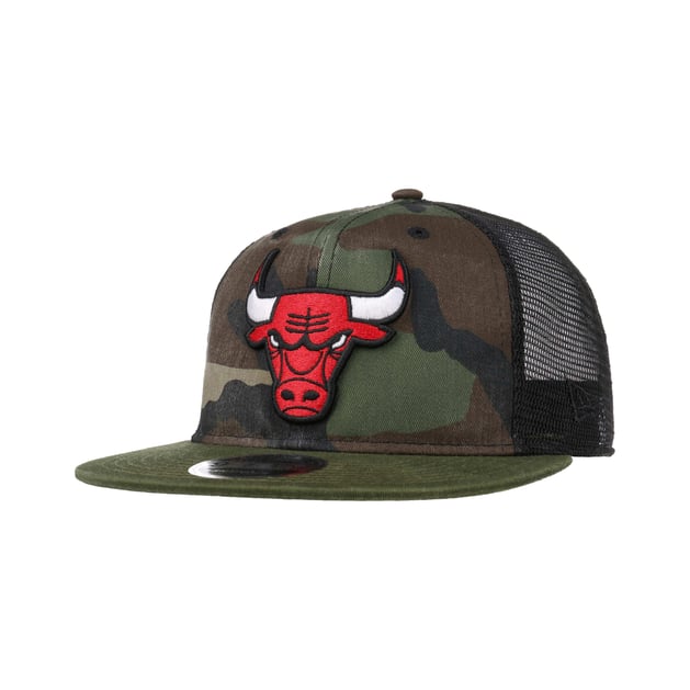 9Fifty Wash Camo Bulls Cap by New Era