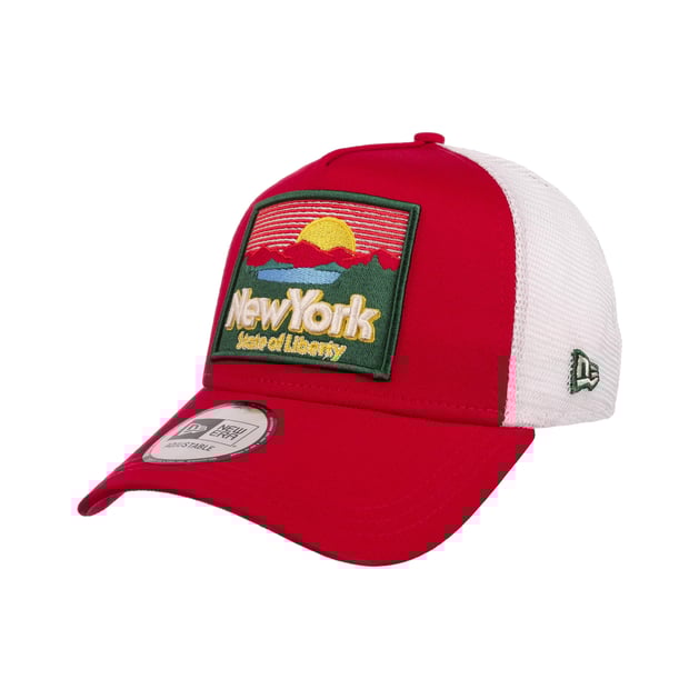 9Forty A-Frame NY State Trucker Cap by New Era