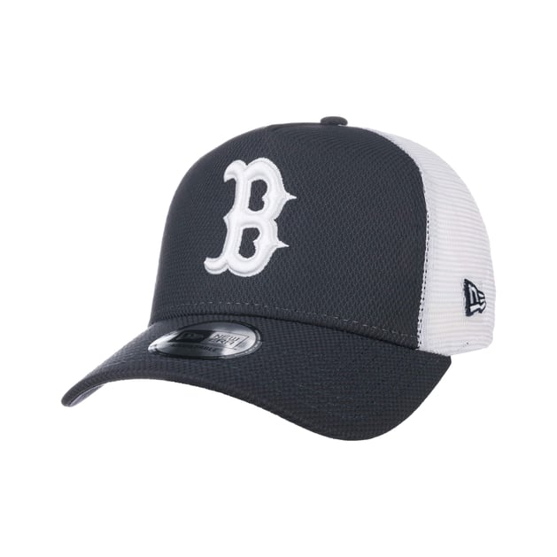 A-Frame Diamond Red Sox Trucker Cap by New Era