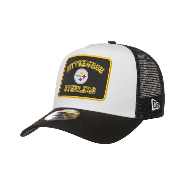 A-Frame Patch Steelers Trucker Cap by New Era