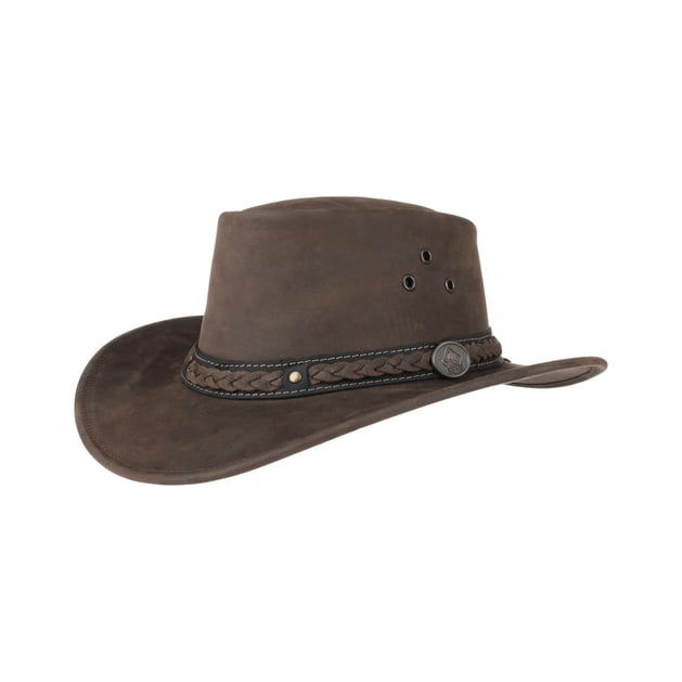 Albury Stonewashed Leather Hat by Scippis