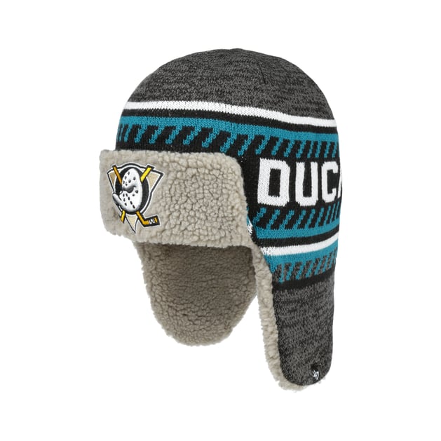 Anaheim Ducks Ear Flaps Beanie Hat by 47 Brand