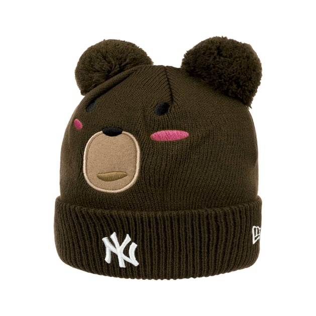 Animal Pom Kids Beanie Hat with Cuff by New Era --> Shop Hats