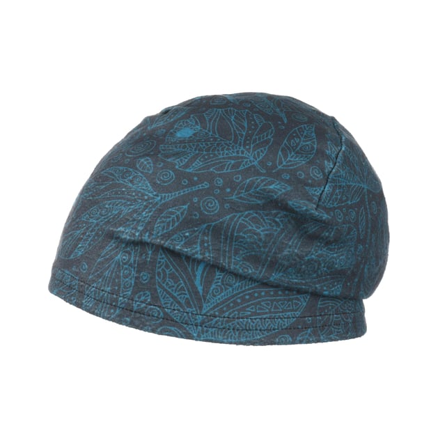 Beanie Printed Fleece Autuno Blue by H.A.D.