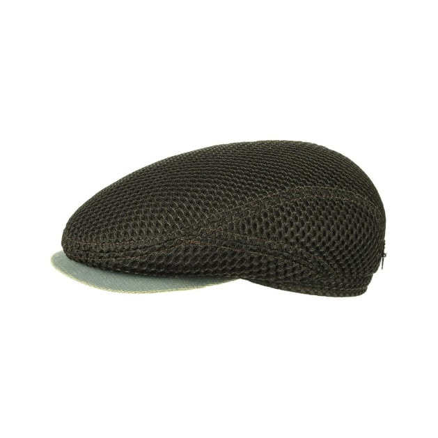 Belfast Mesh Flat Cap by Stetson