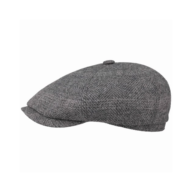 Belton Woolrich Flat Cap by Stetson