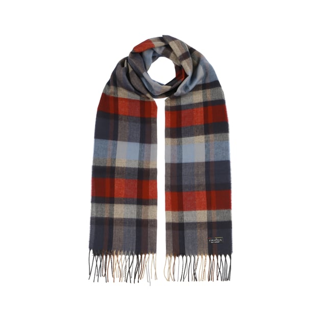 Big Check Cashmink Men´s Scarf by Fraas --> Shop Hats, Beanies