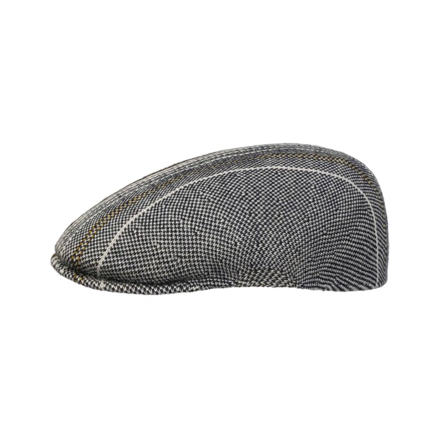 Birds Eye Stripe Flat Cap by Kangol