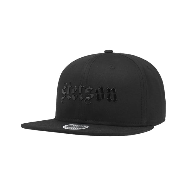 Black Lettering Cotton Cap by Stetson