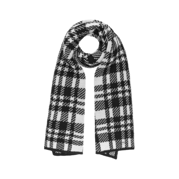 Black-White Knit Scarf by Lierys