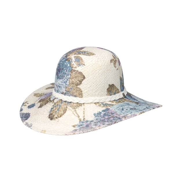 Blue Flowers Floppy Hat