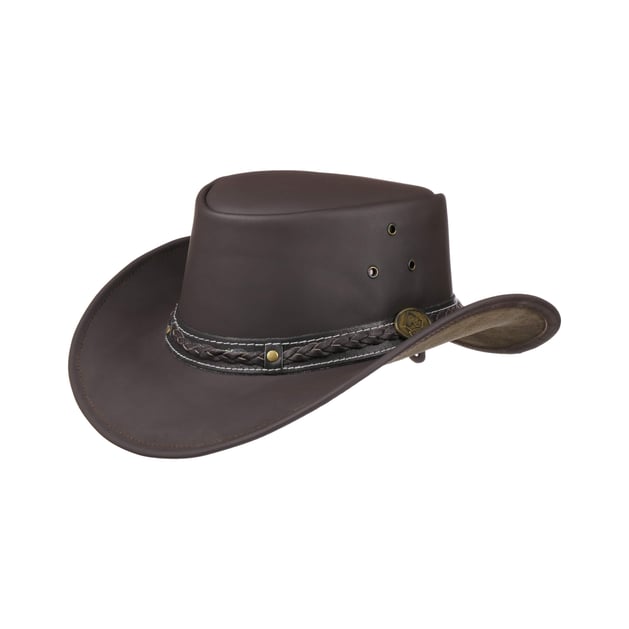 Borderland Leather Hat by Scippis