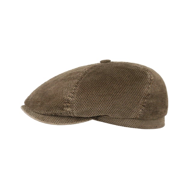 Brooklin Printed Corduroy Flat Cap by Stetson