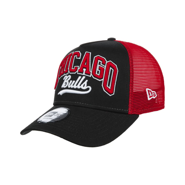 Bulls Script Trucker Cap by New Era