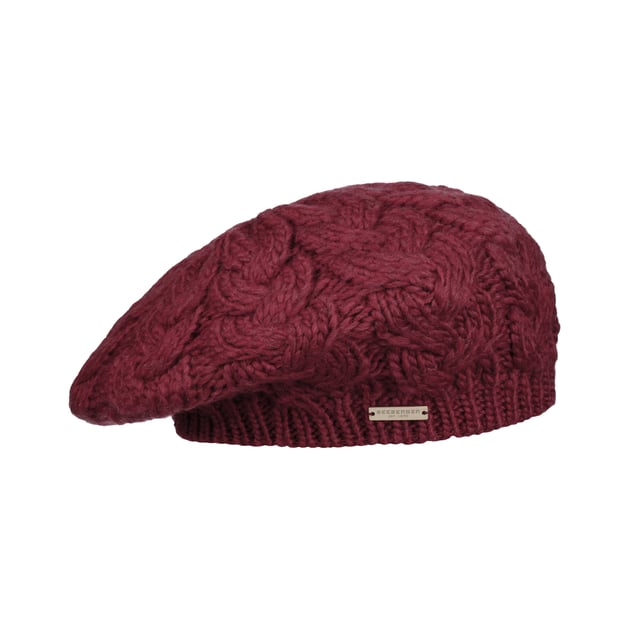 Cable Knit Basque Beret by Seeberger