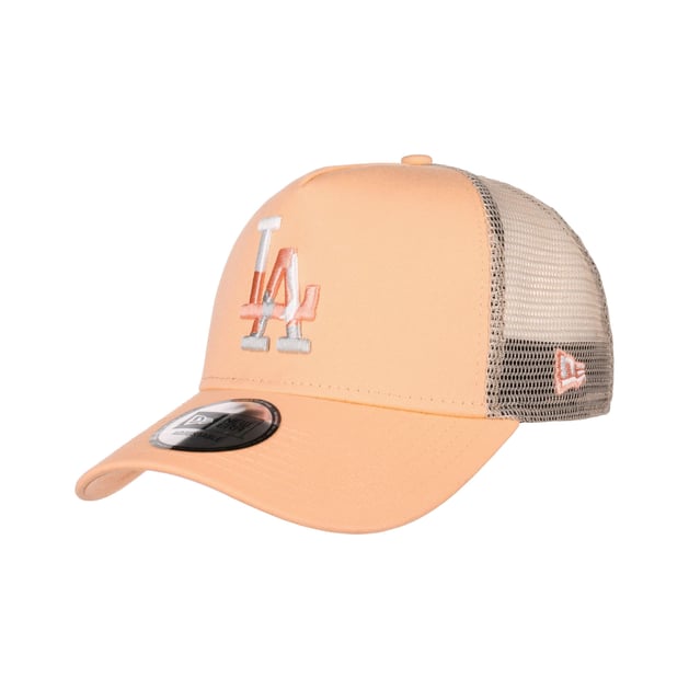 Camo Infill Dodgers Trucker Cap by New Era
