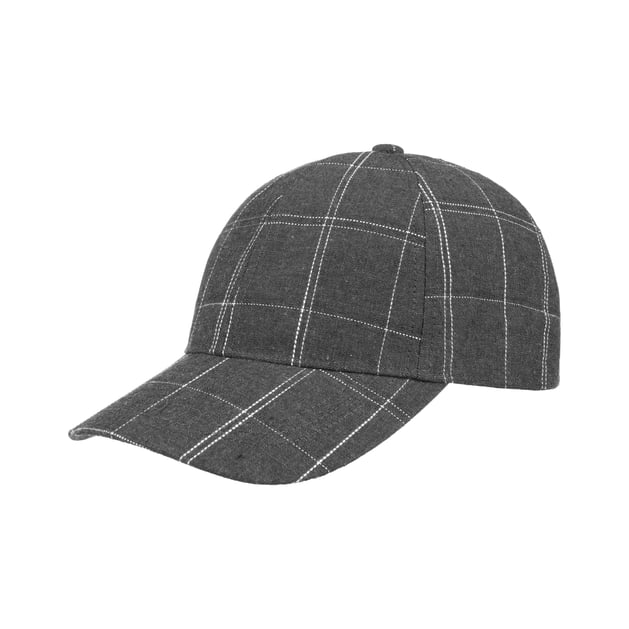 Checked Cotton Baseball Cap