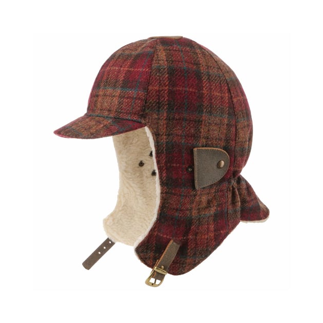 Checky Wool Felt Aviator Hat by Lierys