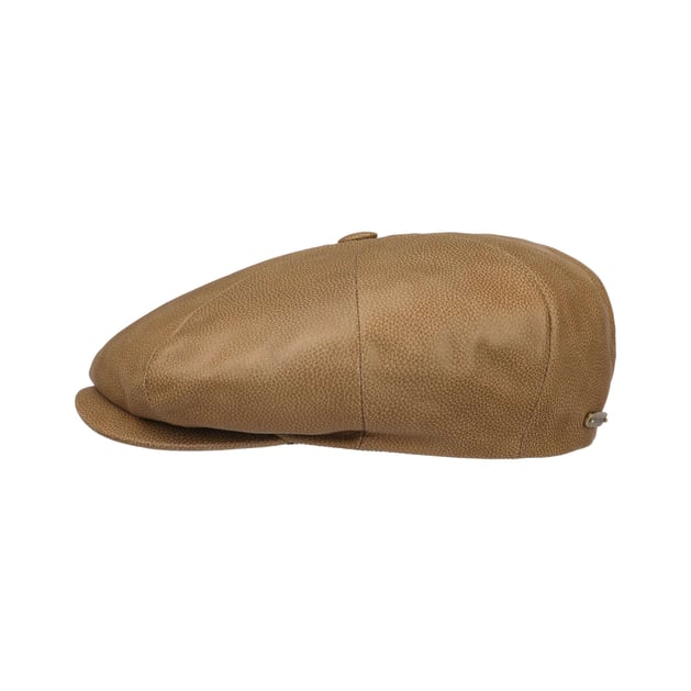 Chevrette Leather Newsboy Cap by Stetson