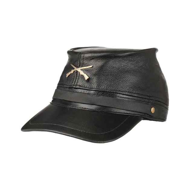 Civil War Leather Cap