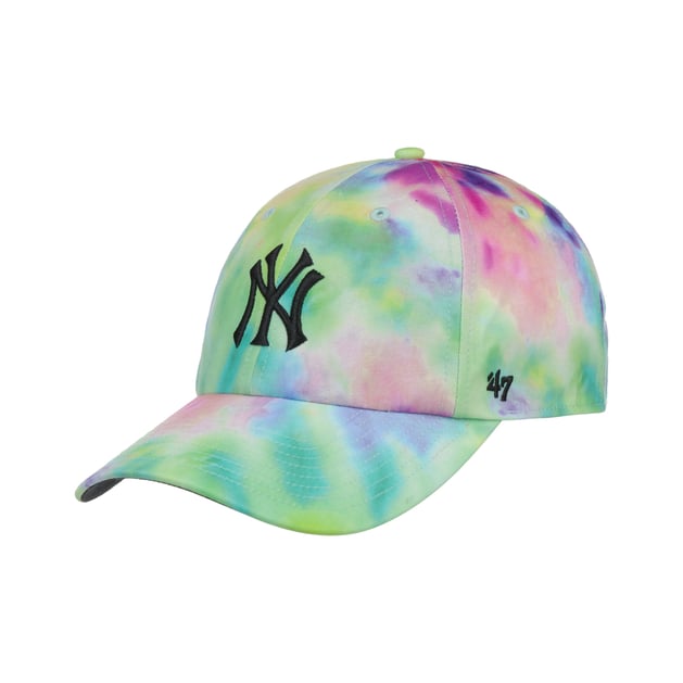 Clean Up Tie Dye Yankees Cap by 47 Brand -- decoding=