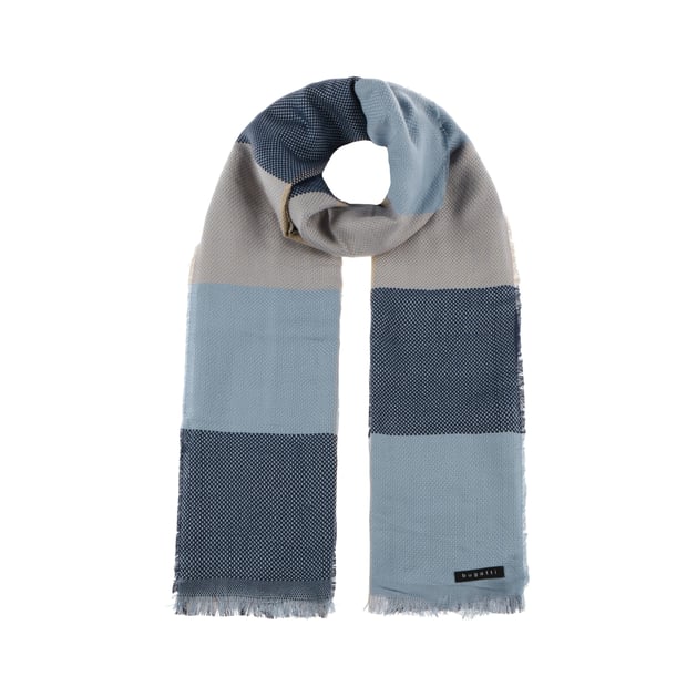 Colour Block Cotton Scarf by bugatti