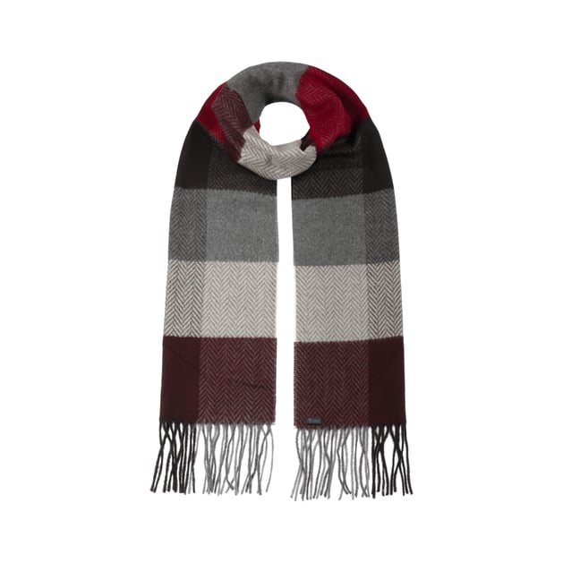 Colour Check Fringed Scarf by Lipodo