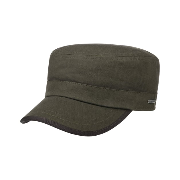 Cotton Herringbone Army Cap by Stetson