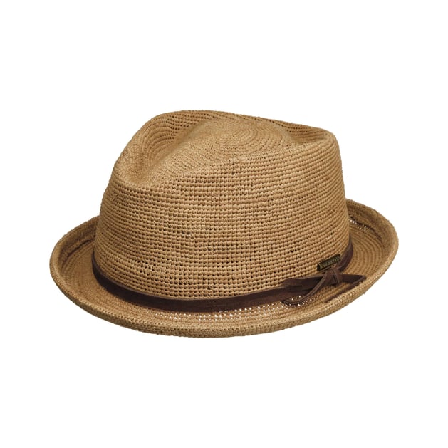 Crochet Diamond Raffia Hat by Stetson