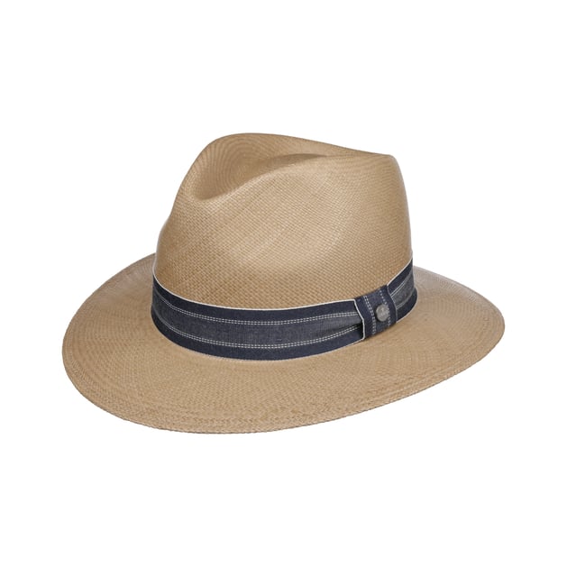 Deji Maroon Traveller Panama Hat by Lierys