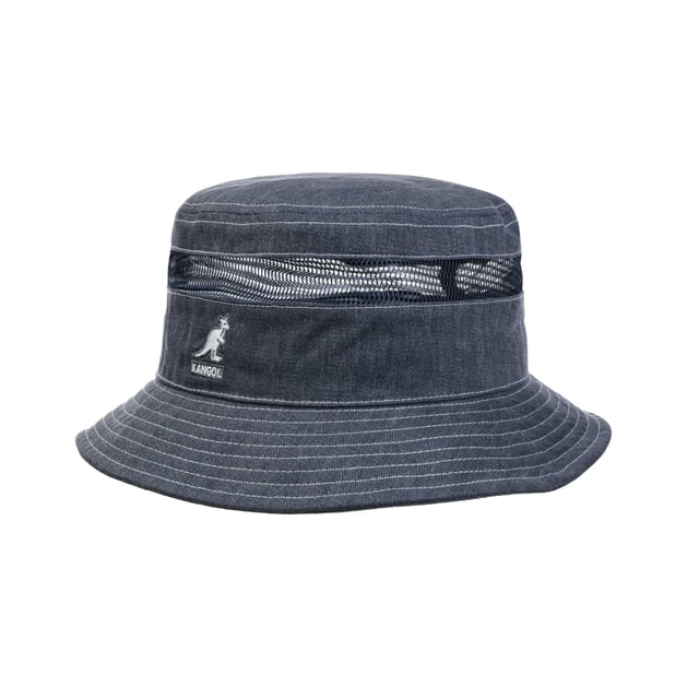 Distressed Cotton Mesh Bucket Cloth Hat by Kangol 65,95 €