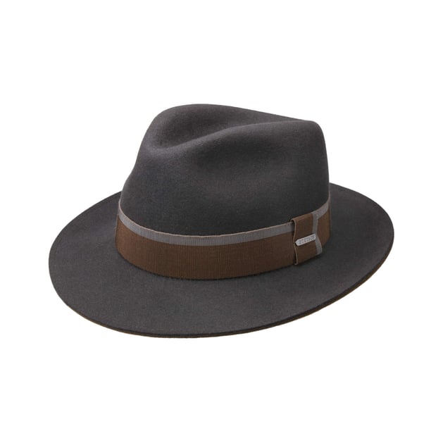 Double Fedora Fur Felt Hat by Stetson