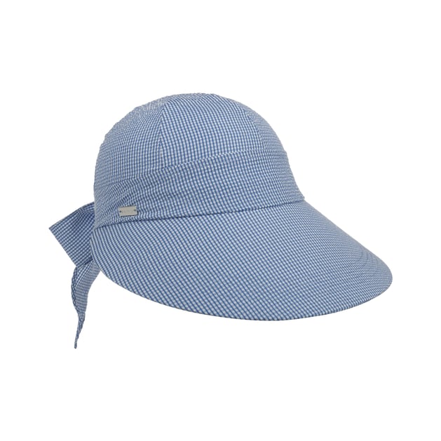 Face Framer Seersucker Sun Visor by Betmar