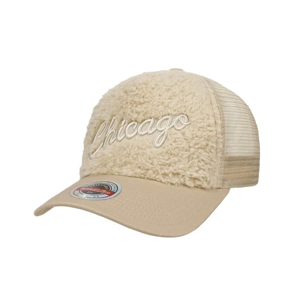 Faux Fur Chicago Trucker Cap by Mitchell & Ness