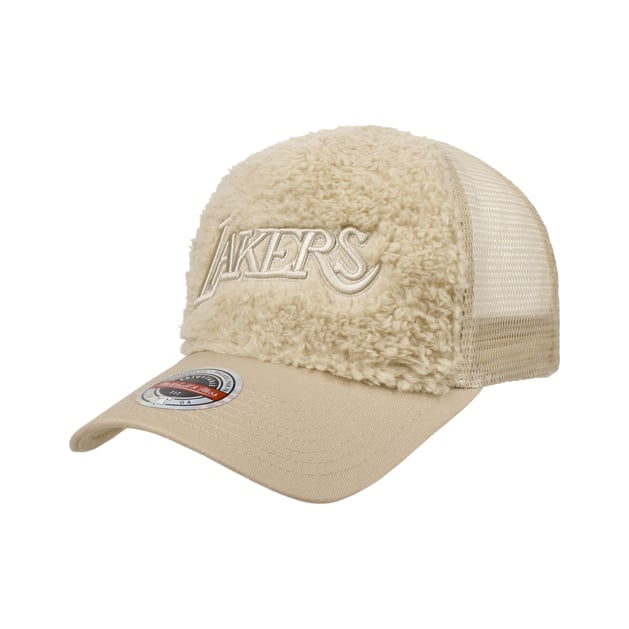 Faux Fur Lakers Trucker Cap by Mitchell & Ness