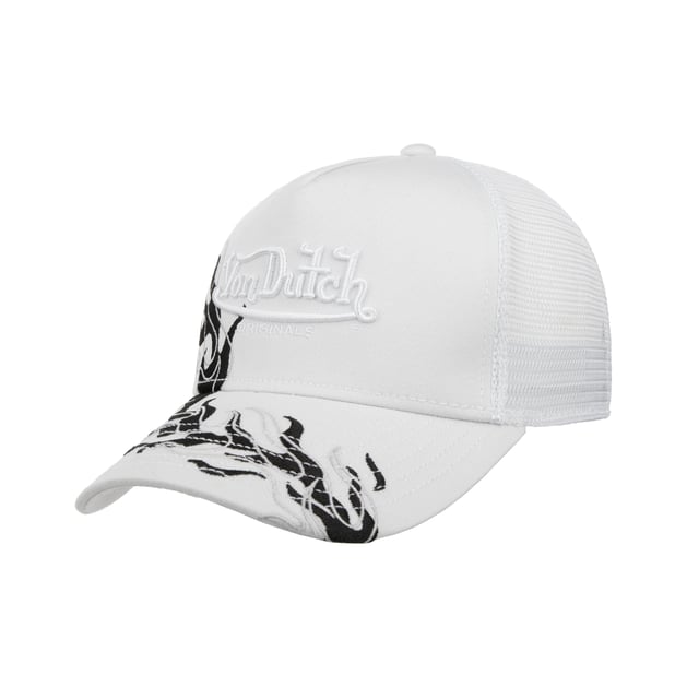 Flame Visor Trucker Cap by Von Dutch