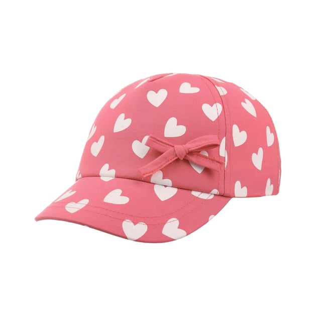 Girly Hearts Kids Cap by maximo