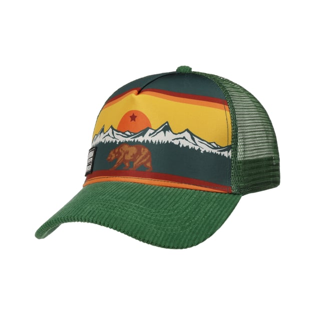 Green California Trucker Cap by King Kerosin
