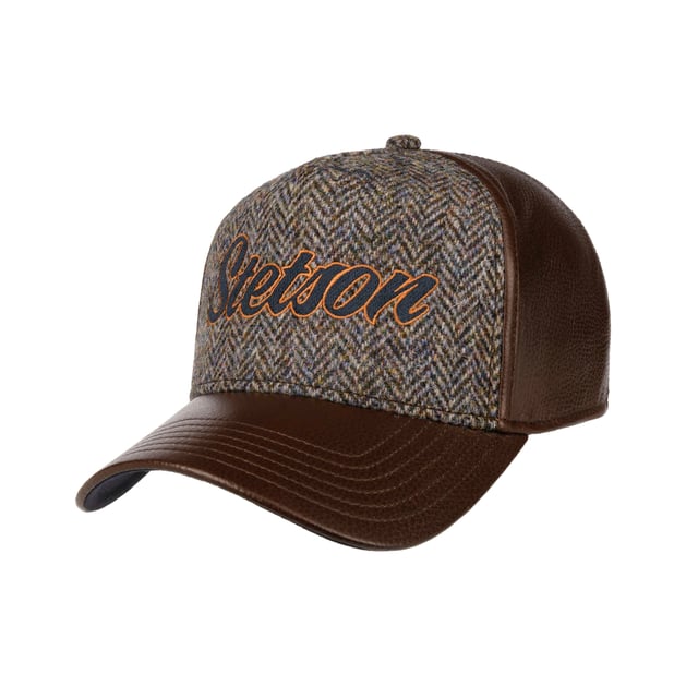 Harris Tweed Leather Cap by Stetson - 123,95 €