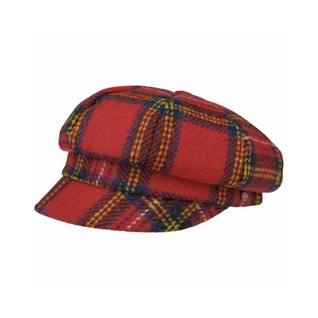 Harris Tweed Plaid Newsboy Cap by Lierys