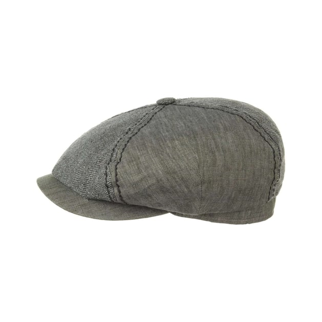 Harwinton Linen Blend Flat Cap by Stetson