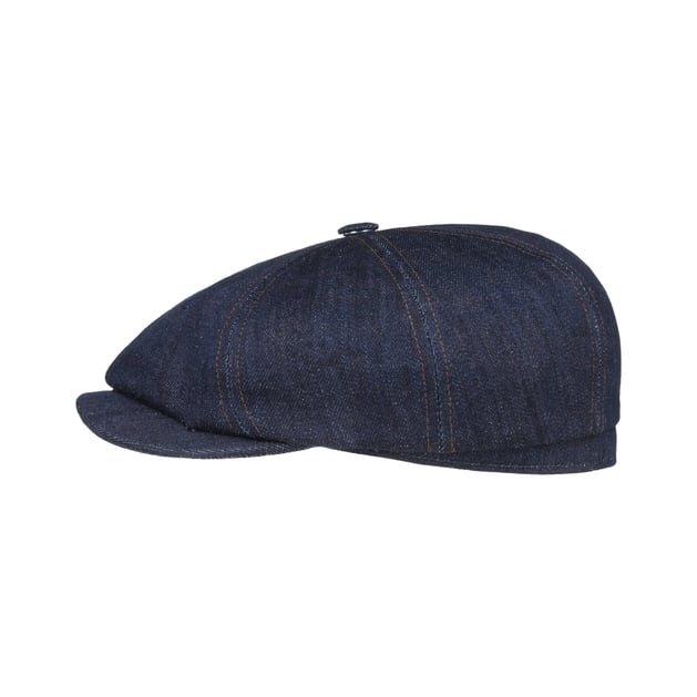 Hatteras Denim Sustainable Flat Cap by Stetson