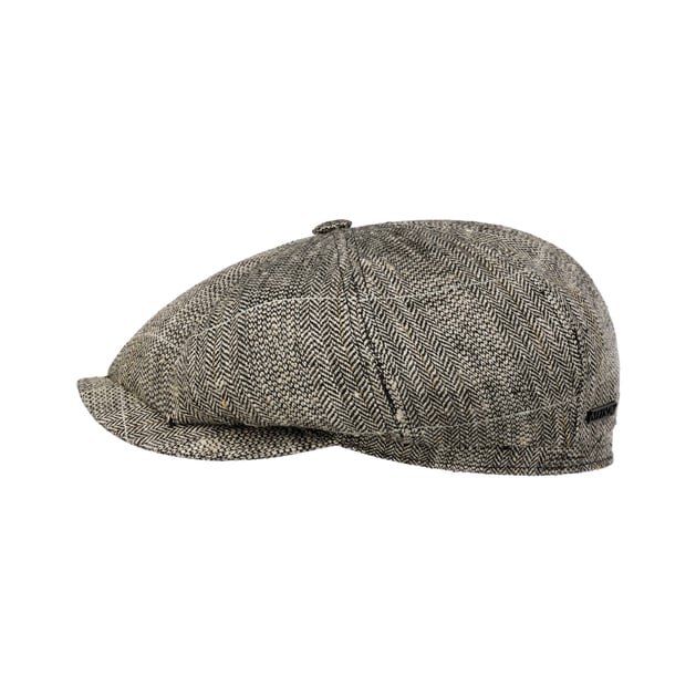 Hatteras Locano Herringbone Flat Cap by Stetson